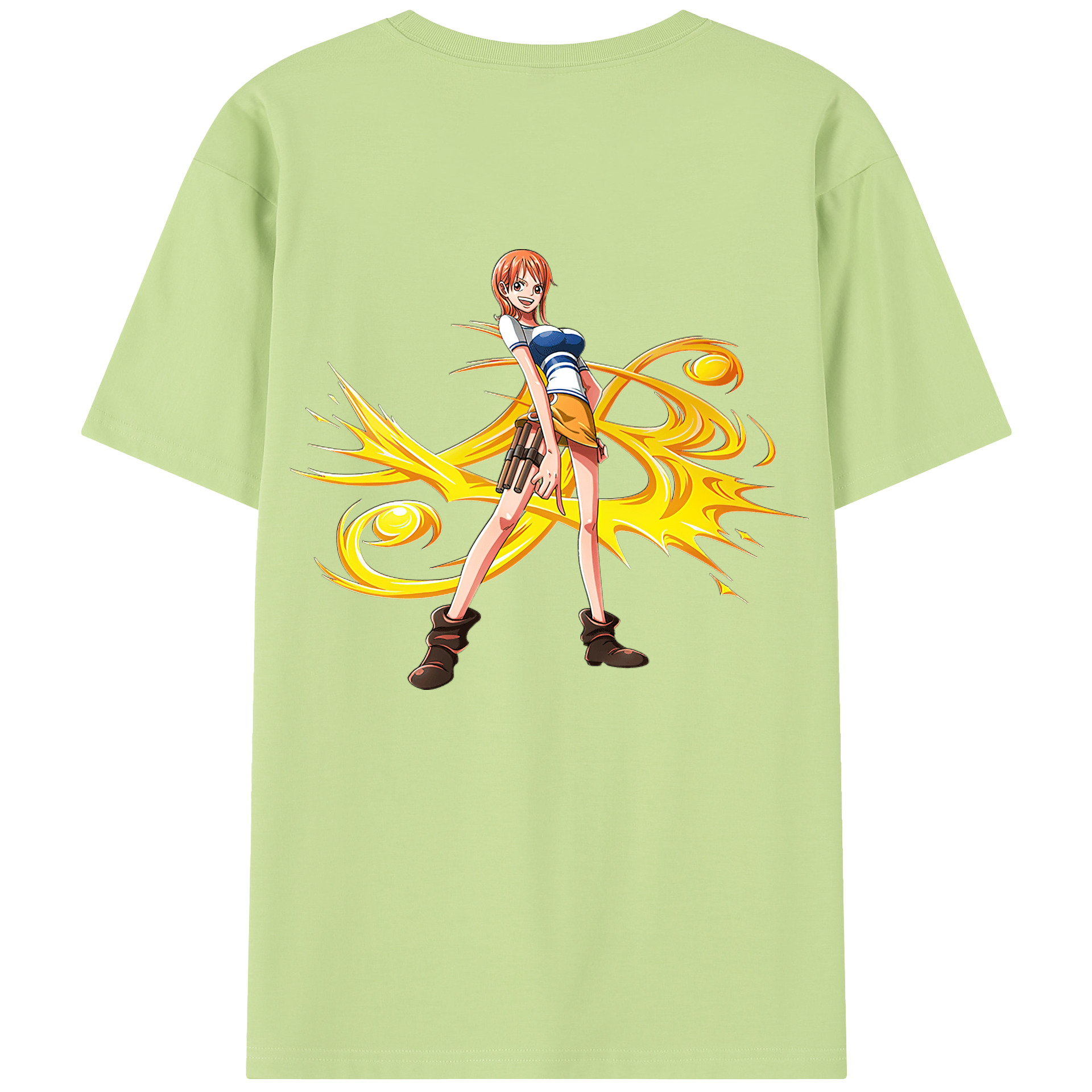 ワンピース ナミ ONE PIECE Nami 綿100％半袖Tシャツ（背面プリント）